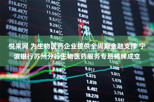 悦来网 为生物医药企业提供全周期金融支撑 宁波银行苏州分行生物医药服务专班揭牌成立